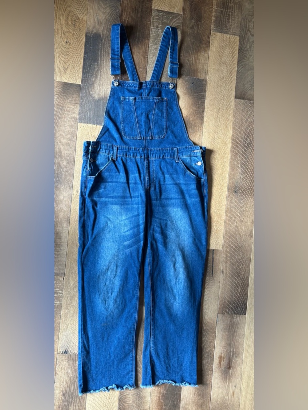 Women's Relaxed Denim Overalls in Blue